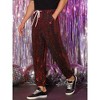 INSPIRE CHIC Men's Elastic Waist Nightwear Club Shiny Sequins Joggers - 2 of 4