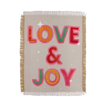 Showmemars LOVE JOY Festive Letters Small Acrylic Tray - Deny Designs