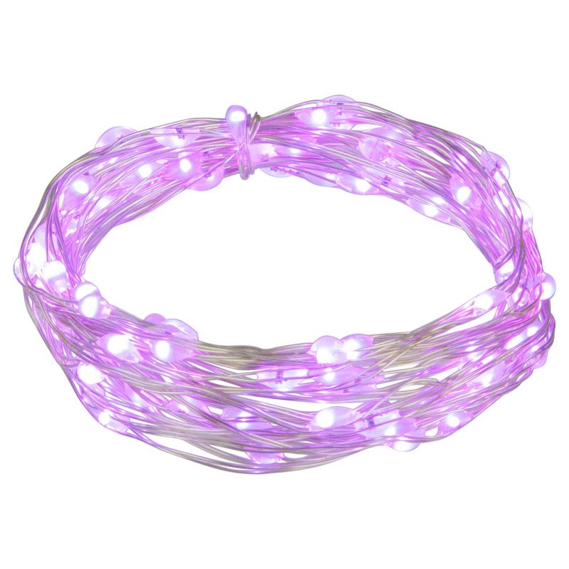 Northlight 100ct Purple LED Micro Fairy Lights, 16ft Copper Wire, 2 of 5