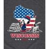 Boys' - Peanuts - Wisconsin American Flag Snoopy Short Sleeve Graphic T-Shirt - 2 of 4