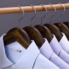 Artloge 5 PCS Extra Wide Wooden Coat Hangers Heavy duty Wide-Shoulder Non-slip Suit & Dress Hanger with Swivel Hook - 2 of 4