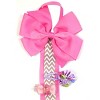 Wrapables Hair Clip and Hair Bow Holder, Hot Pink Chevron - 2 of 4