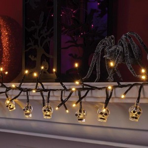 Celebrations Warm White 120 ct 9 ft. LED Skull Lights - 1 of 1