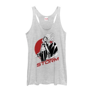 Women's Marvel X-Men Storm Badge Racerback Tank Top - 1 of 3