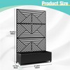 TOAOTBNBO Metal Raised Garden Bed with Diagonal Geometric Pattern，Outdoor Planter Box with Wheels, Modern Privacy Screen for Garden and Patio - 3 of 4