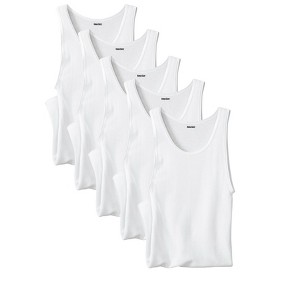 KingSize Men's Big & Tall 3-Pack Ribbed Cotton Tank Undershirt - 1 of 2