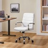 Yaheetech Mid-Back Office Chair with Arms 360° Swivel PU Leather Office Executive Chair - image 2 of 4