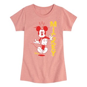 Girls' - Disney - Mickey & Friends Fitted Short Sleeve Graphic T-Shirt - 1 of 4