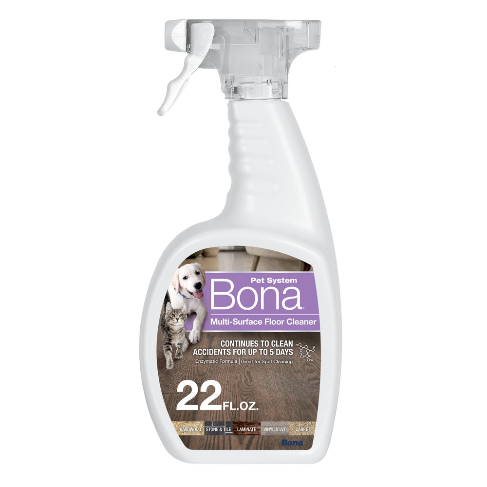 Bona Pet System Unscented Multi-Surface Floor Cleaner Spray - 22 fl oz: Ammonia-Free, Phosphate-Free, Paraben-Free