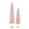 Cody Foster 19.0 Inch Pink Iridescent Trees Bottle Brush Set Of 5 Bottle Brush Trees - 2 of 3