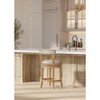 Maven Lane Alexander Swivel Vegan Leather Counter Height Bar Stool - 2 of 4
