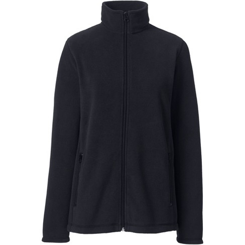 Lands' End School Uniform Women's Full-zip Mid-weight Fleece Jacket - Small  - Black : Target