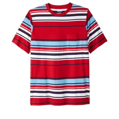 KingSize Men's Big & Tall Shrink-Less Lightweight Pocket Crewneck T-Shirt