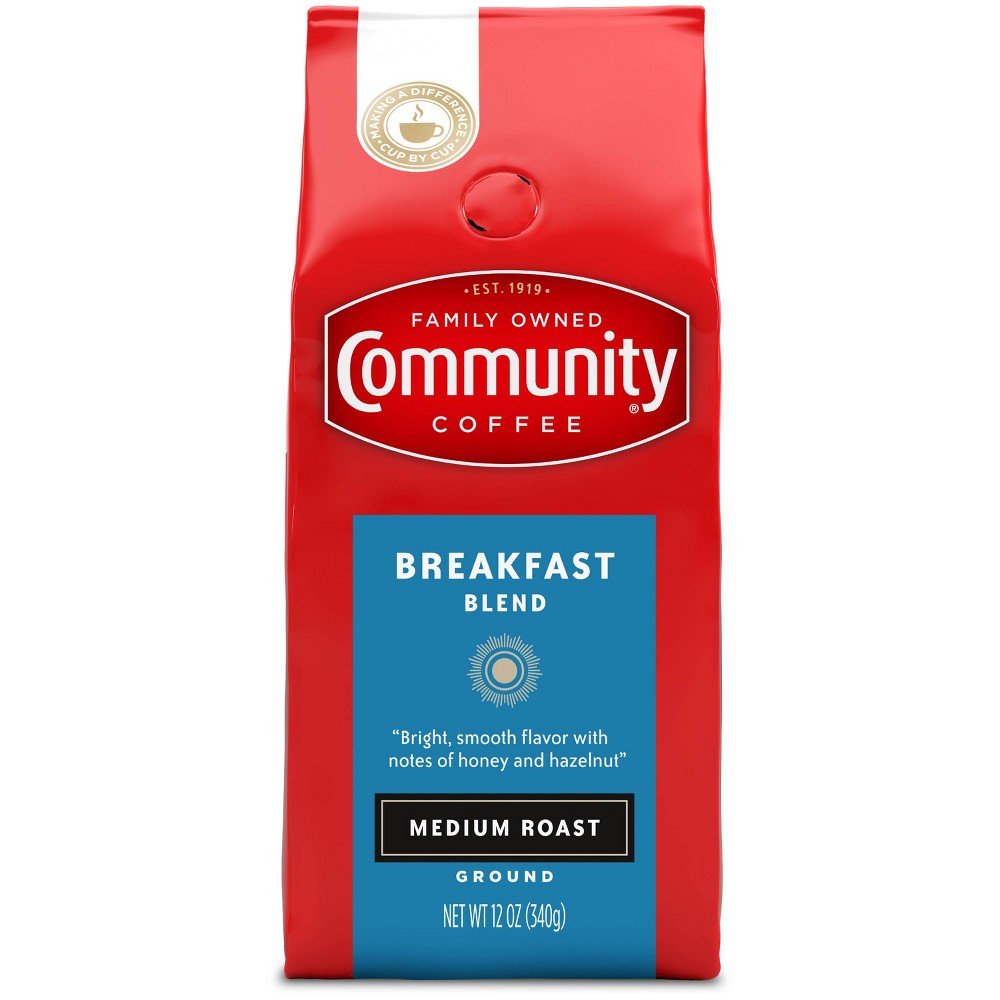Community Coffee Breakfast Blend Medium Roast Ground Coffee - 12oz