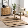 Nuloom Ananya Striped Jute Blend Tasseled Indoor Area Rug, 5' x 8', Natural - 2 of 4