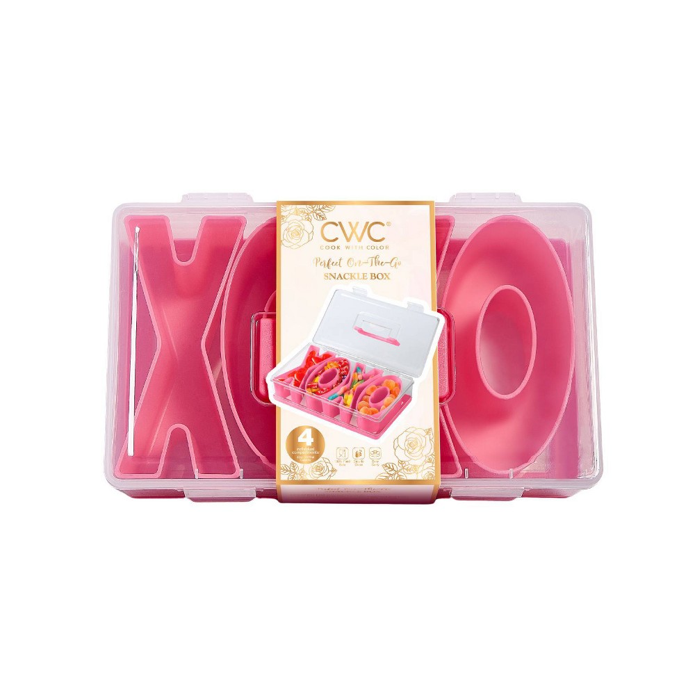 Cook With Color Valentine XOXO Snack Box Pink