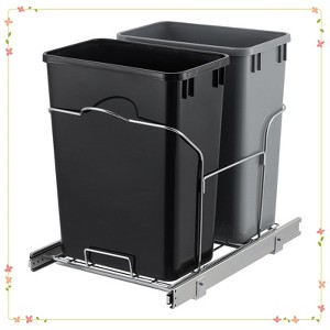 Garbage Waste Recyling Bin with Full Extension Slides - 1 of 4