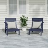 WestinTrends Avalon Outdoor Patio HDPE Deep Seating Sectional Loveseat - 2 of 4