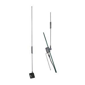 Tram® 50-Watt Pretuned Dual-Band 150 MHz to 154 MHz VHF/450 MHz to 470 MHz UHF Amateur Radio Antenna Kit with Glass Mount and Cable in Black - 1 of 4