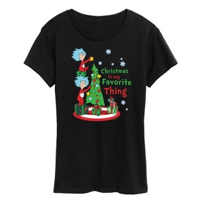 Women's - Dr. Seuss - Christmas Is A Family Thing Short Sleeve Graphic T-Shirt - 1 of 4