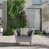 Amazonia Selvaggio Eco-Friendly Wicker Outdoor Patio Accent Chair with Cushion, Arm Chair - 2 of 4
