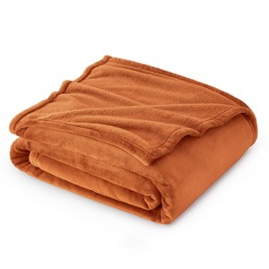 Bedsure | Flannel Blanket Solid 300GSM Soft Fuzzy Plush  Bed Blanket - 1 of 4
