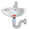 SinkShroom® (Orange) The Hair Catcher That Prevents Clogged Bathroom Sink Drains from TubShroom - 3 of 4