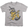 Boys' Garfield Im With The Band T-Shirt Athletic Heather X Large - 2 of 4
