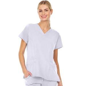 Medichic Women's Eleanor 3-Pocket Stretch V-Neck Scrub Top - 1 of 3