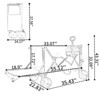RISOKEYS Foldable Wagon - 30% Expandable, Adjustable Handlebar and All-Terrain Beach Wheels,480LBS Capacity,for Beach Trips,Camping,Shopping - 3 of 4