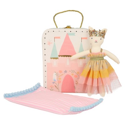 Meri Meri Castle & Princess Cat Mini Suitcase Doll (Pack of 1)