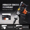 VEVOR 400W Electric Demolition Hammer, 2900 BPM Heavy-Duty Jackhammer, Includes 2 Chisel Bits, Carrying Case, and Gloves, for Breaking Concrete - 4 of 4