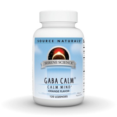 GABA Calm Sublingual-Orange by Source Naturals, Inc.  -  120 Lozenge