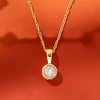 Pure Collection by Ross-Simons Opal Pendant Necklace in 14kt Yellow Gold - 3 of 4