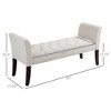 TiramisuBest Modern Lift Top Storage Bench with Pull-out Bed 1pc Dark Blue Velvet Tufted Solid Wood Furniture--Dark Blue - 4 of 4