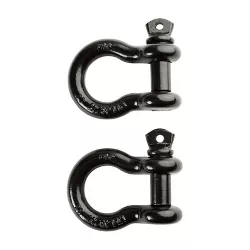 Driver Recovery 3/4 Inch D-Ring Shackle with 4.75-Ton (9,500 lbs) Working Capacity - Heavy Duty 70 Grade Steel Truck Accessory - Pack of 2