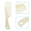 Unique Bargains Anti-Static Hair Comb Wide Tooth for Thick Curly Hair Hair Supplies Detangling Comb For Wet and Dry Beige 1 Pcs - 3 of 4