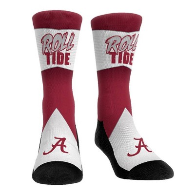 NCAA Alabama Crimson Tide Adult Battle Call Crew Socks - L/XL