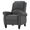 Christopher Knight Home Haddan Recliner - Charcoal : Upholstered Accent Chair, Polyester, Hardwood Frame - 2 of 4