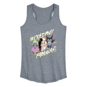 Women's - Disney Villains - Incredibly Fabulous Graphic Racerback Tank - 1 of 4