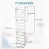 SEVOBAL 12 Layers Over The Door 36 Pair Shoes Hanging Shelf Storage Shoe Organizer with Hooks Wall Hanging for Living Room, White, 25.2"*8.78"*3.74" - 3 of 4