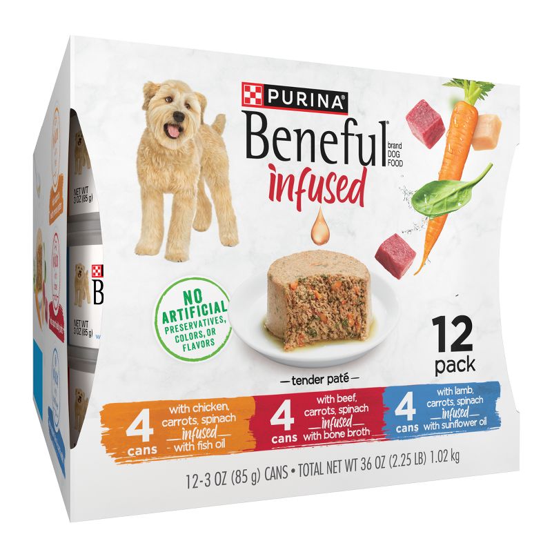 Beneful Infused Chicken Flavor Wet Dog Food Variety Pack - 12ct, 5 of 10