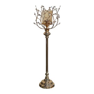 Essential Decor & Beyond 42" Golden Metal Candle Holder - 1 of 1