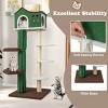 Gulches Green White Brown 61 inch Tree Cat Tree Large Cats Mohair Plush Sisal Condo Rotatable Platforms Anti Tip 43 lbs Furniture - 4 of 4