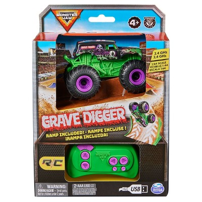 Monster Jam Grave Digger RC Monster Truck 1:64 Scale