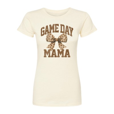 Women's - Instant Message - Game Day Mama Tonal Washed Fitted Graphic T-Shirt