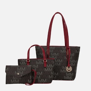 MKF Collection Aylet M Women's Vegan Leather Tote with Matching Mini Bag and Wristlet Purse by Mia K - 1 of 4