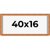 PosterPalooza | Panoramic Flat Brown Picture Frame - UV Acrylic, Foam Board Backing, Hanging Hardware - 2 of 4