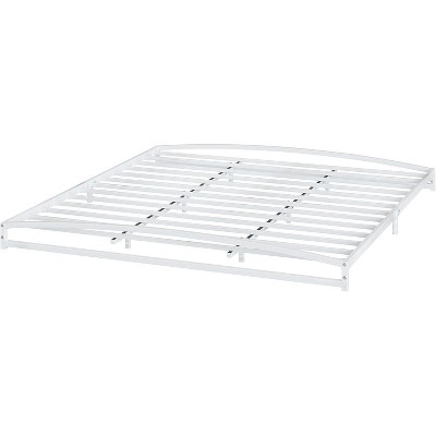 Heavy Duty Metal Platform Beds, Low Bed Frame with Sturdy Steal Slats, No Box Spring Needed, Noise-Free, Easy Assembly - Black