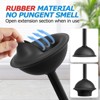 Aoibox 2 in 1 Toilet Plunger and Brush Set with Extended Handle, Bathroom Cleaning Tools, Toilet Brush Plunger Combo for Deep Cleaning - 4 of 4